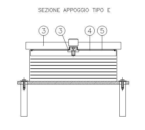 sezione tipo appoggi tipo E